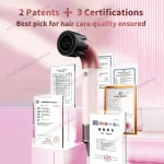 200 Million Anion Blow Dryer Professinal Leafless Hair Dryer Negative Lon Hair Care Quick Home Powerful Hairdryer Constant HD18 2