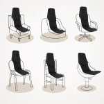 Electric Back Massager Infrared Full-Body Massage Chair Cushion Heating Vibrator Car Home Office Lumbar Neck Mattress Chair Mat 6