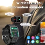 LAXASFIT New Men's Smart Watch LED Flashlight Outdoor Sports Smart Watch Wristwatch Health Monitoring Smart Watch 3