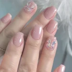 10 French Manicure Pieces Shipped Randomly, Full Coverage, Reusable, Suitable for Women and Girls To Do DIY Nail Art 2