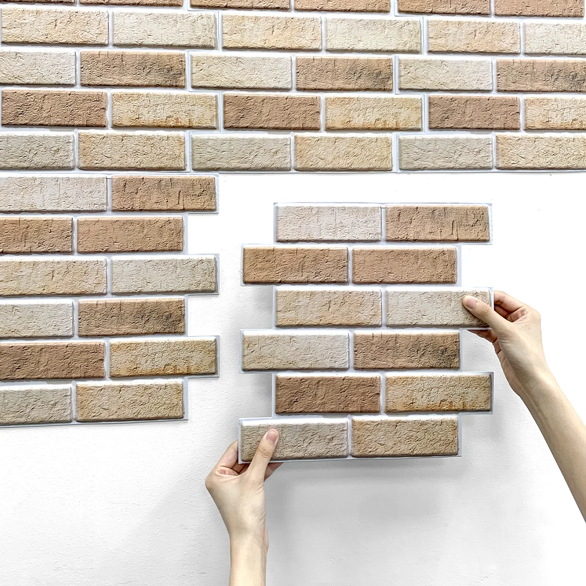 3D Wall Sticker Self-adhesive Faux Brick Wall Panel Peel and Stick Tile Backsplash for Kitchen Bedroom Waterproof Tile Sticker 3D Wall Sticker Self-adhesive Faux Brick Wall Panel Peel and Stick Tile Backsplash for Kitchen Bedroom Waterproof Tile Sticker
