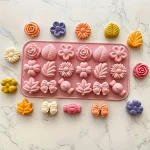 1PC Silicone Candle Molds, Vibrant Colorful Candle Making Tool for Wedding, Birthday Decorations, Jewelry Making, and Home Decor 3