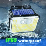 IP65 Waterproof Solar Outdoor Garden Lights Super Bright 148 LEDs Motion Sensor Wall Light Solar Powered Security Lamp 3 Modes 6