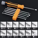 12 In 1 Screwdriver Set Magnetic Bit Cross Flat Shaped Screwdriver Head Multifunctional Precision Handheld Maintenance Tool Home 2