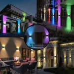 Solar Wall Lamp Outdoor Solar LED Light Waterproof Up And Down Luminous Lighting Balcony Yard Garden Decoration Lights 5