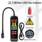 ZL73B Gas Leak Detector Buzzer Alert LCD Display Combustible Gas Detector Temperature Humidity Gas Analyzer Electric Tester Tool 4