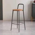 Nordic designer bar chair modern simple luxury wrought iron back bar chair net Berry Bros. & Rudd outdoor high stool 5