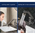 Dual Mode Universal Rotating Faucet Robotic Arm Wash Basin Kitchen Bathroom Hot and Cold Household Basin Wash Basin Sink 2