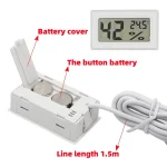 1 set Beekeeping Beehive LCD Digital Display Hygrothermograph Electronic Embedded Temperature & Humidity Meter Gauge Instruments 4