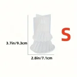 Christmas Tree Candle Silicone Mold DIY Gypsum Cement Christmas Tree Shape Silicone Resin Mold 5
