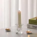 Glass Candle Holder Novelty Nordic Decor Candlestick Romantic Candle Stand Desk Accessories Wedding Centerpieces Ornaments Gifts 5