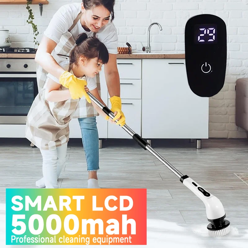 Household Multipurpose Cleaning Brush Kitchen Gadgets Hair Brushes Bathroom Broom Toilet Mops Electric Cordless Spin Scrubber Household Multipurpose Cleaning Brush Kitchen Gadgets Hair Brushes Bathroom Broom Toilet Mops Electric Cordless Spin Scrubber