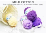 50Gram/Set Milk Cotton Yarn Crochet Line High-quality 5 Strand Milk Fiber Soft Warm Wool DIY Baby Sweater Hand Knitting Scarf 4