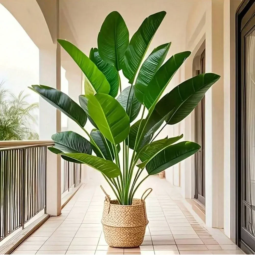 1pc 18 Leaves Artificial Plants Large Tropical Palm Tree Fake Banana Plants Leaves Real Touch for Home Garden Party Decor 2025 1pc 18 Leaves Artificial Plants Large Tropical Palm Tree Fake Banana Plants Leaves Real Touch for Home Garden Party Decor 2025