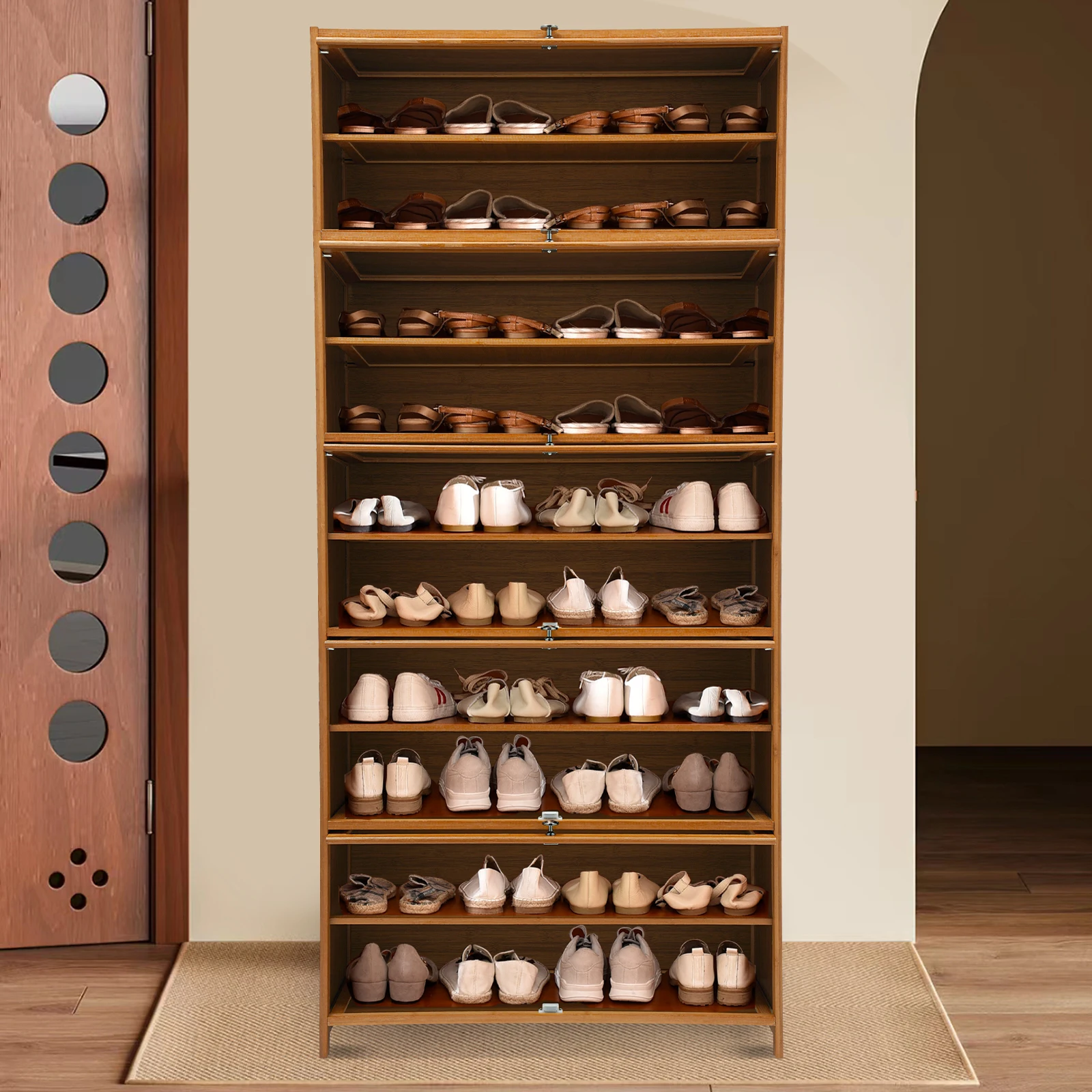 70/80cm Shoes Storage Organizer Free Standing Shoes Shelves Cabinet Shoe rack with Doors 70/80cm Shoes Storage Organizer Free Standing Shoes Shelves Cabinet Shoe rack with Doors