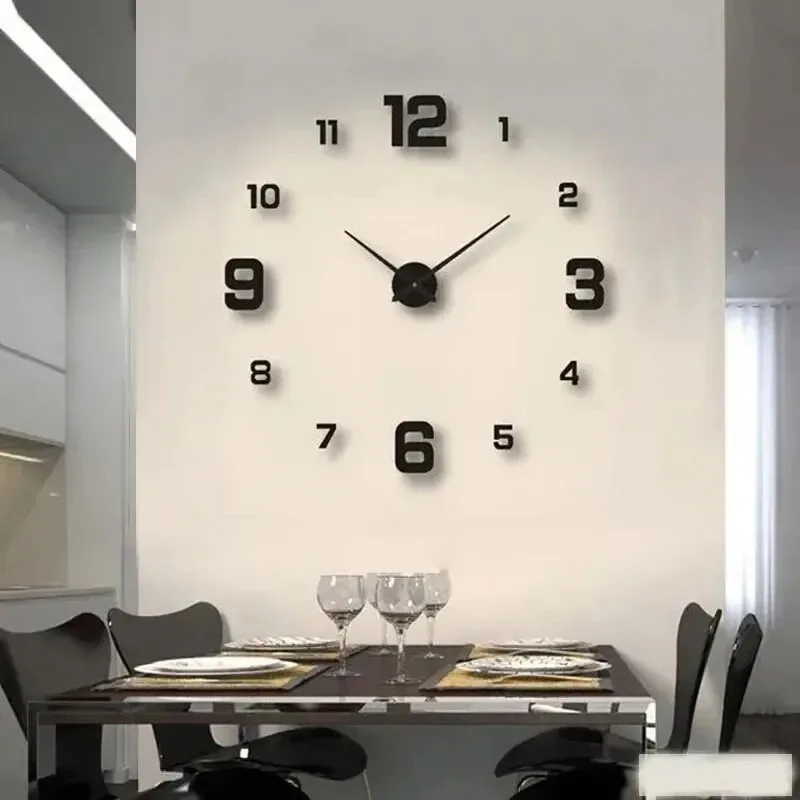 Creative Frameless DIY Wall Clock Wall Decal Home Silent Clock Living Room Office Wall Decoration Creative Frameless DIY Wall Clock Wall Decal Home Silent Clock Living Room Office Wall Decoration