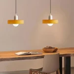 Nordic Retro Glass Chandelier Medieval pendant light  simple modern creative glass bedside lamp retro green pendant light 4