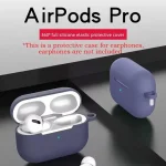 For AirPods Pro Protective Case Silicone New Solid Color Apple Bluetooth Headset Soft Case Protective Cover 2