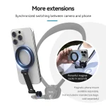 TELESIN Phone Action Camera 2 in 1 Neck Hold Mount for GoPro Insta360 DJI OSMO Action Universal Action Camera Phone Accessories 6