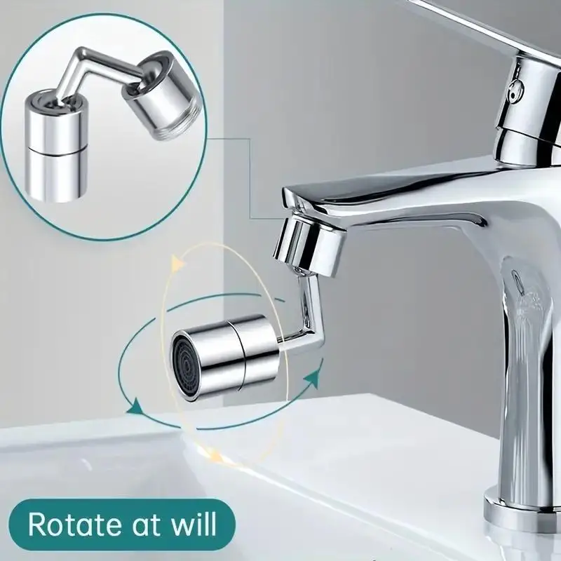 720 Degree Rotating Faucet Bubbler Single Mode Universal Faucet Extender Adapter Kitchen Bathroom Splash Proof Faucet Nozzle 720 Degree Rotating Faucet Bubbler Single Mode Universal Faucet Extender Adapter Kitchen Bathroom Splash Proof Faucet Nozzle