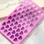 55 Compartment Heart Silicone Candle Mold Valentine's Day Candles Making Kit DIY Love Cake Chocolate Baking Mould Party Gifts 6
