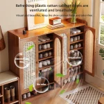 Vertical multi-layer shoe rack, household large capacity living room storage, entrance cabinet, multifunctional storage rack 6