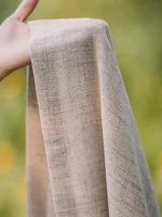Japanese style thickened cotton and linen semi shading curtains for bedrooms, living rooms, and curtains 4