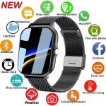 LAXASFIT 2025 New Smart Watch for Men Women Gift Full Touch Screen Sports Fitness Watch Bluetooth Call Digital Smartwatch