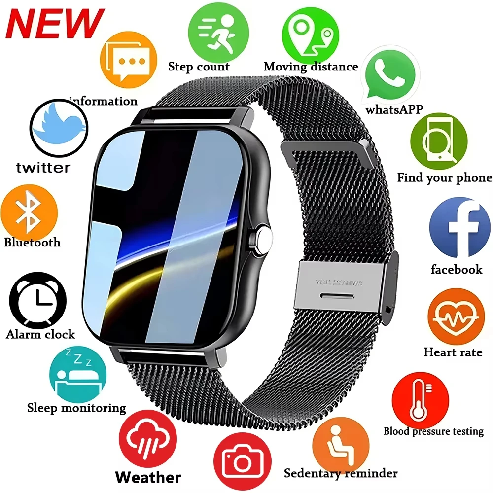 LAXASFIT 2025 New Smart Watch for Men Women Gift Full Touch Screen Sports Fitness Watch Bluetooth Call Digital Smartwatch LAXASFIT 2025 New Smart Watch for Men Women Gift Full Touch Screen Sports Fitness Watch Bluetooth Call Digital Smartwatch