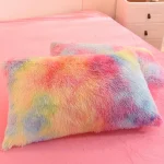 3Pcs Super Shaggy Coral Fleece Warm Cozy Princess Bedding Set Mink Velvet Duvet Cover Set Bed Comforter Cover Blanket Pillowcase 5
