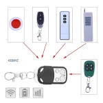 1PCS 433MHZ 4 Buttons Clone Fixed Learning Rolling Code Universal Garage Door Opener Remote Control Duplicator Garage 5