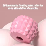 1pcs Trigger Point Massage Foam Roller Stick for Arms, Tennis Elbow Muscle Roller,Hard Spiky Massage Ball and 20 Wheel Cellulite 2