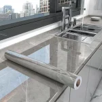 Marble Kitchen Oil-Proof Film Stove Waterproof Moisture-Proof Self-Adhesive Wallpaper Countertop Cabinet Renovation Tile Sticker 5