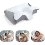 Butterfly Sleep Memory Neck Pillow Slow Rebound Comfortable Memory Foam Sleep Pillow Cervical Orthopedic Neck Massage Bed Pillow 2