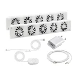 Energy-efficient Fan Heater Radiator Fan For Home Heating Automatic Thermostat Easy Installation Flame Retardant