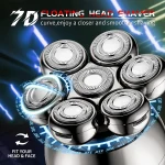 Electric Shaver 7D Floating Cutter Head Base Charging Portable Men Beard Trimmer Clipper Skull Shaver Waterproof Shaving 2