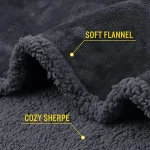 Luxury Shaggy Blanket Winter Warm Cosy Romantic Couple Waterproof Blanket-Thickened Large Size Blanket Microfibre-Blanket 2