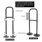 Dual Base Standing Up Assistance Mobility Tool Standing Aid Device 8 Adjustable Height Help Get Up From Floor Mobility Aid Tool 4