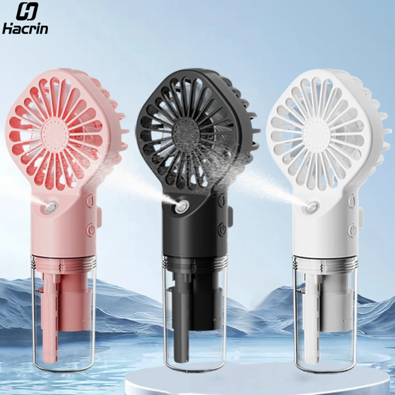 Portable Humidifier Fan Mini Handheld Mist Fan Portable USB Rechargeable Handheld Fan with Humidifier Mini Water Spray Hand Fan Portable Humidifier Fan Mini Handheld Mist Fan Portable USB Rechargeable Handheld Fan with Humidifier Mini Water Spray Hand Fan