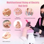 Electric Nail Sander Set Nail Drill Machine Grinding Equipment Milling Cutter For Manicure Pedicure Strong Polishing Tools 5