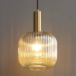 Glass Pendant Lights E27 Smoke Gray For Kitchen Restaurant Dining Table Living Room Bar Front Home Decor Hanging Lights 3