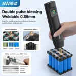 AWithZ Portable Spot Welder DIY Handheld Spot Welding Machine 90 Gears Adjustable Spot Welding for 18650 Lithium Battery 3