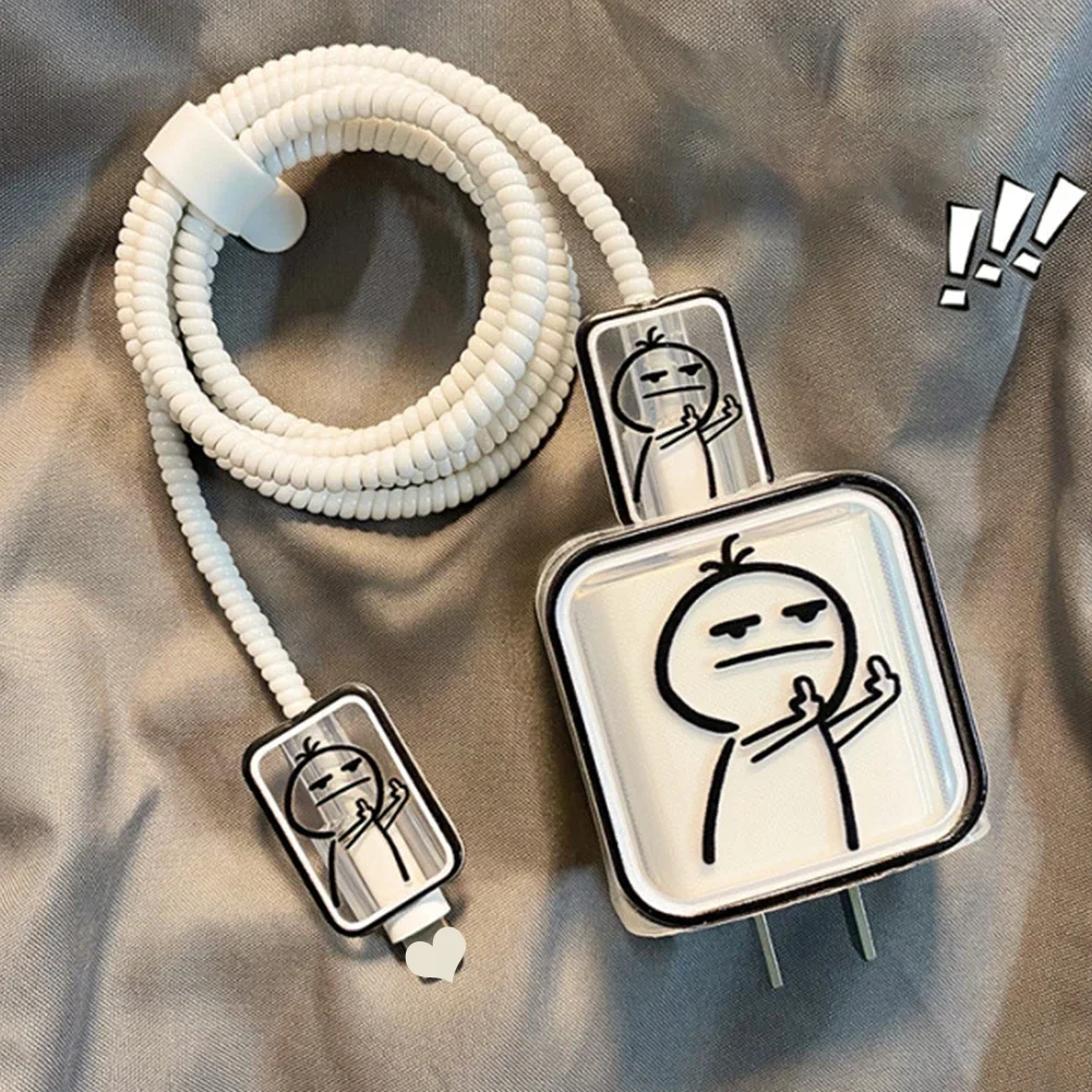 18W 20W Charger Protector Case USB Cable Cover Charging Data Cord Winder Wrap Charger Case Shell for IPhone 15 14 13 12 Pro Max 18W 20W Charger Protector Case USB Cable Cover Charging Data Cord Winder Wrap Charger Case Shell for IPhone 15 14 13 12 Pro Max