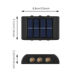 Solar LED Light, Outdoor Waterproof Wall Lamp, Dusk to Dawn Fence Lighting for Summer Garden Yard Porch Walkway Camping Home Dec 6