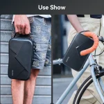 TELESIN Waterproof Carrying Adjustable Space Bag PU for GoPro Hero 13 12 11 10 9 8 7 6 Insta360 Osmo Action Accessories Bag 5