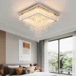 GreeLustr Modern Luxury Crystal Led Pendant Light Rain Drop Chandelier Ceiling Lamp Dining Living Room Nordic Decor Hanging 2