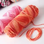 2 PCs Colorful 5-strand Dyed Milk Cotton Baby Sweater Yarn Self Woven Scarf Medium Thick Handmade DIY Woven Crochet Material Bag 4