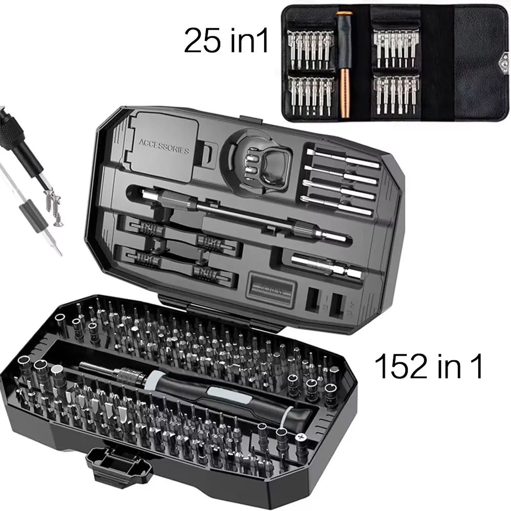 Precision Screwdriver Set, Laptop Tool Kit, 152/25 in 1 Professional Computer Screwdriver Repair Kit T5 T6 Torx Screwdriver Precision Screwdriver Set, Laptop Tool Kit, 152/25 in 1 Professional Computer Screwdriver Repair Kit T5 T6 Torx Screwdriver