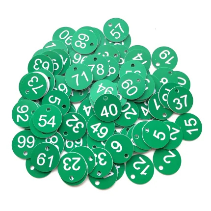 Numbered Sign Labels Beehive Tags Garden Box Mark with Hole Plant Markers  1-50 1-100 50pcs 100pcs