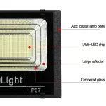 JVEE 30W 1000mAh Solar Flood Lights Remote Control Powered Spotlight Outdoor Waterproof IP67 Villa Street Lamp Adjustable Angle 6